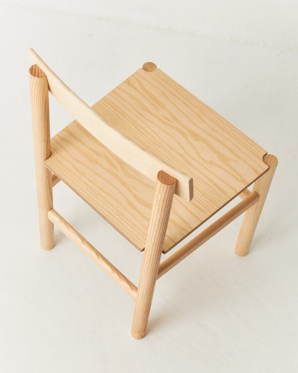 silla madera maciza
