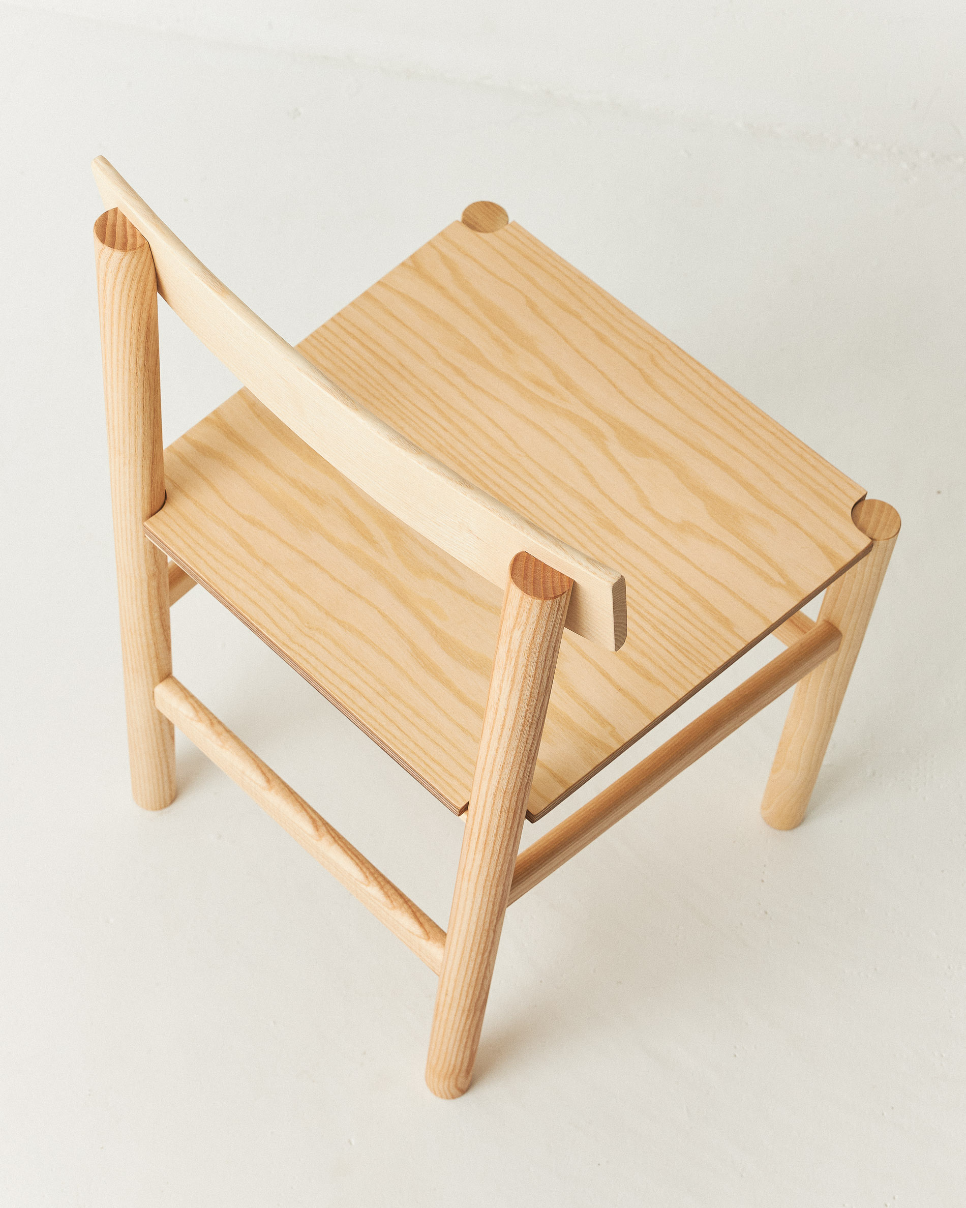 silla madera maciza